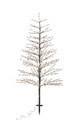 Juletre Basis 736 LED med blink brun 150 cm